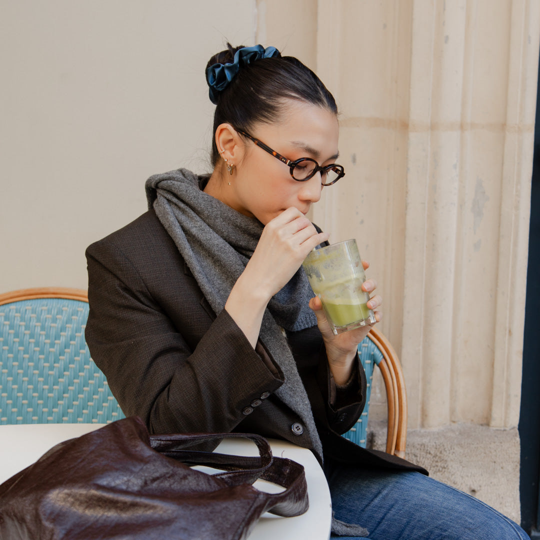 chouchou-satin-bleu-canard-luxe-france