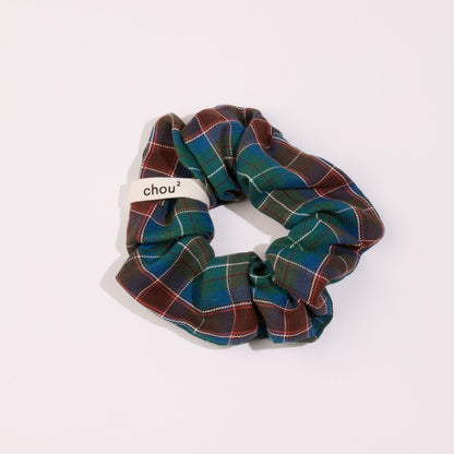chouchou-tartan-vert-orange-carreau