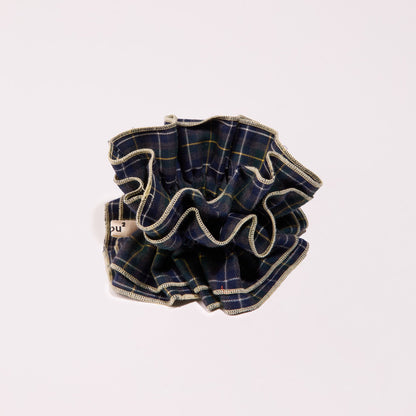 chouchou-gros-tartan-vert-luxe-france-ecossais