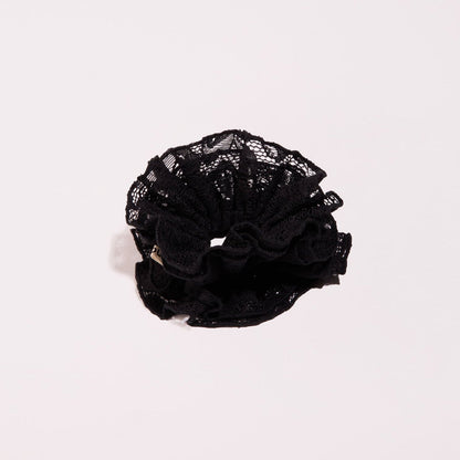 chouchou-gros-noir-dentelle-luxe-france