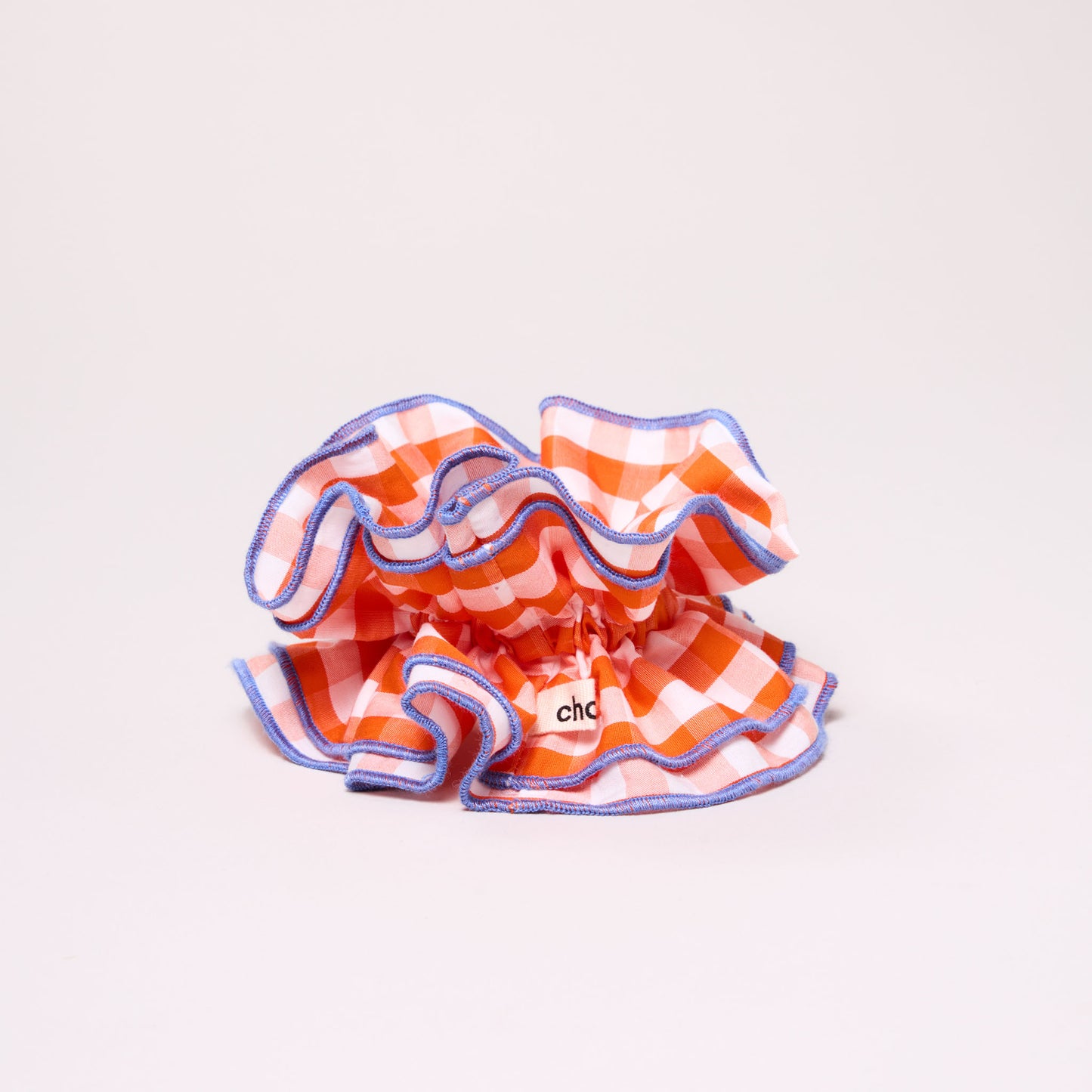 Maxi chouchou vichy orange