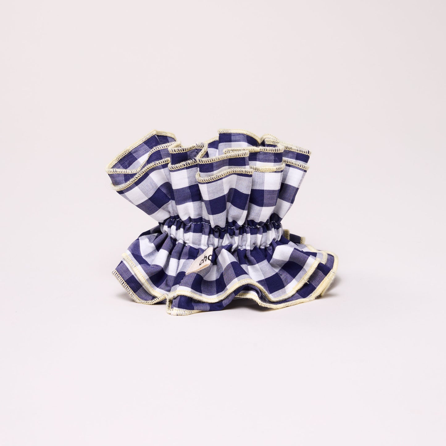 Maxi chouchou vichy bleu marine