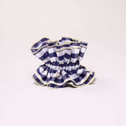 Maxi chouchou vichy bleu marine