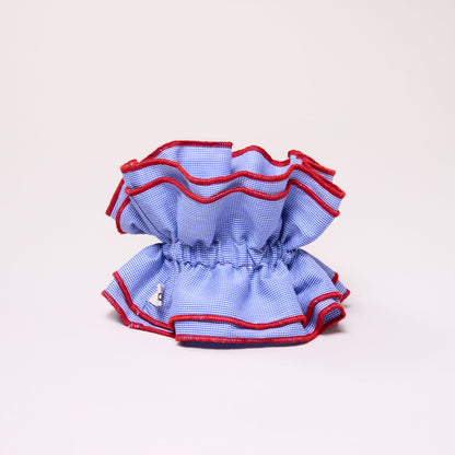 Maxi chouchou micro vichy bleu / rouge