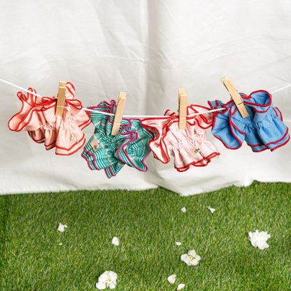 Maxi chouchou micro vichy bleu / rouge