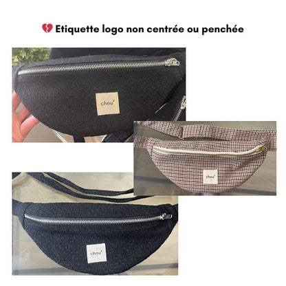 Imparfaite - Banane tartan vert & violet