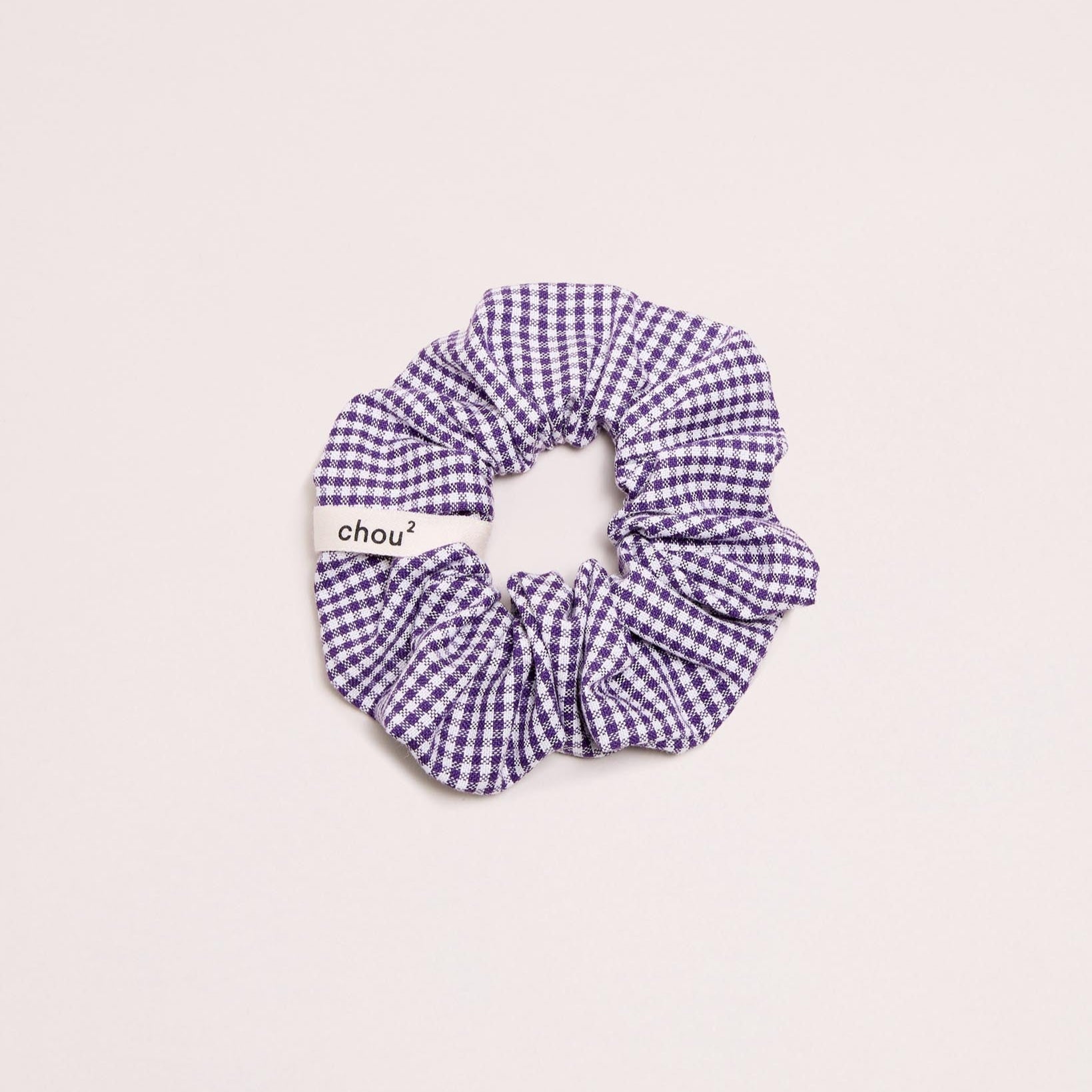 Barrette cheveux en cuir violet fabriquée en France Barrette cheveux en cuir violet fabriquée en France