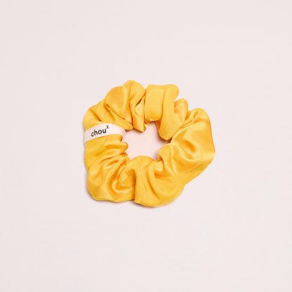 gros-chouchou-satin-jaune-ecoresponsable