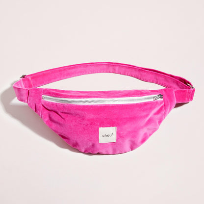banane-femme-velours-rose-fuchsia-france-ecoresponsable