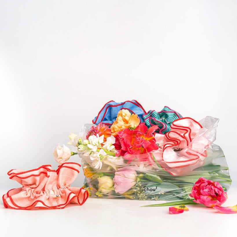 Maxi chouchou micro vichy bleu / rouge