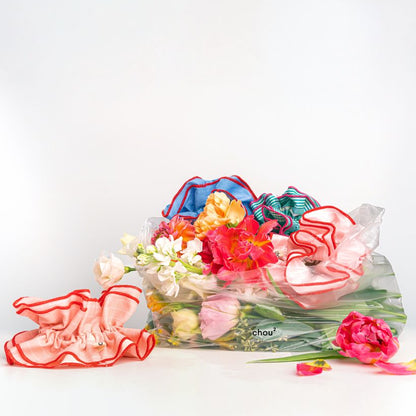 Maxi chouchou micro vichy bleu / rouge