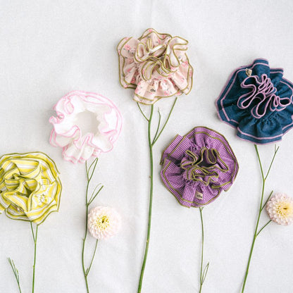 Maxi chouchou jean clair - bord rose