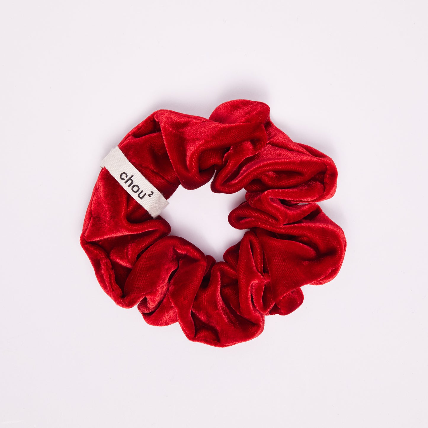 Chouchou en velours rouge